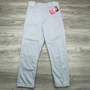 Vintage Rawlings Baseball Pants Mens 34 Gray Made In USA Old Stock Full Length